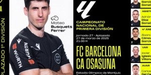 西甲第27轮巴萨VS奥萨苏纳裁判安排：费雷尔执法